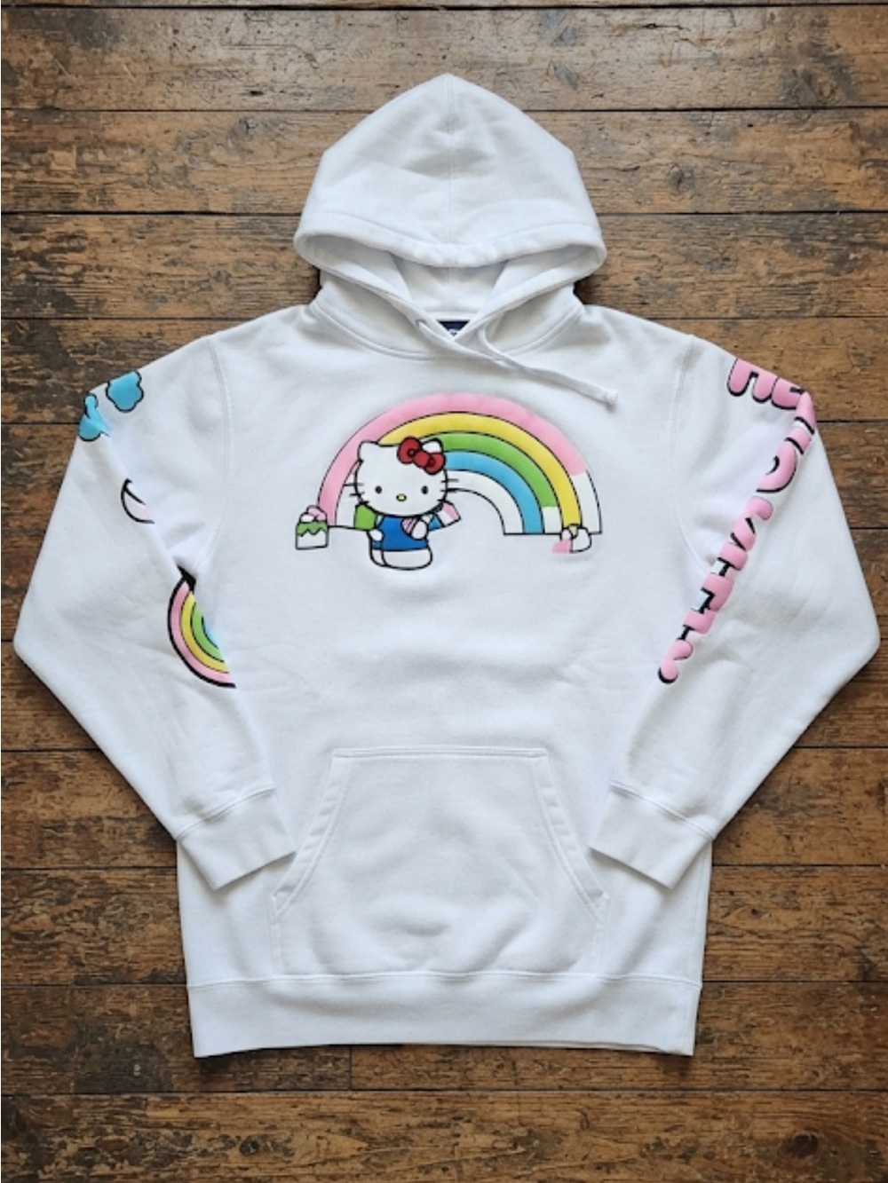 Hello Kitty Puff Print Hoodie Size Small